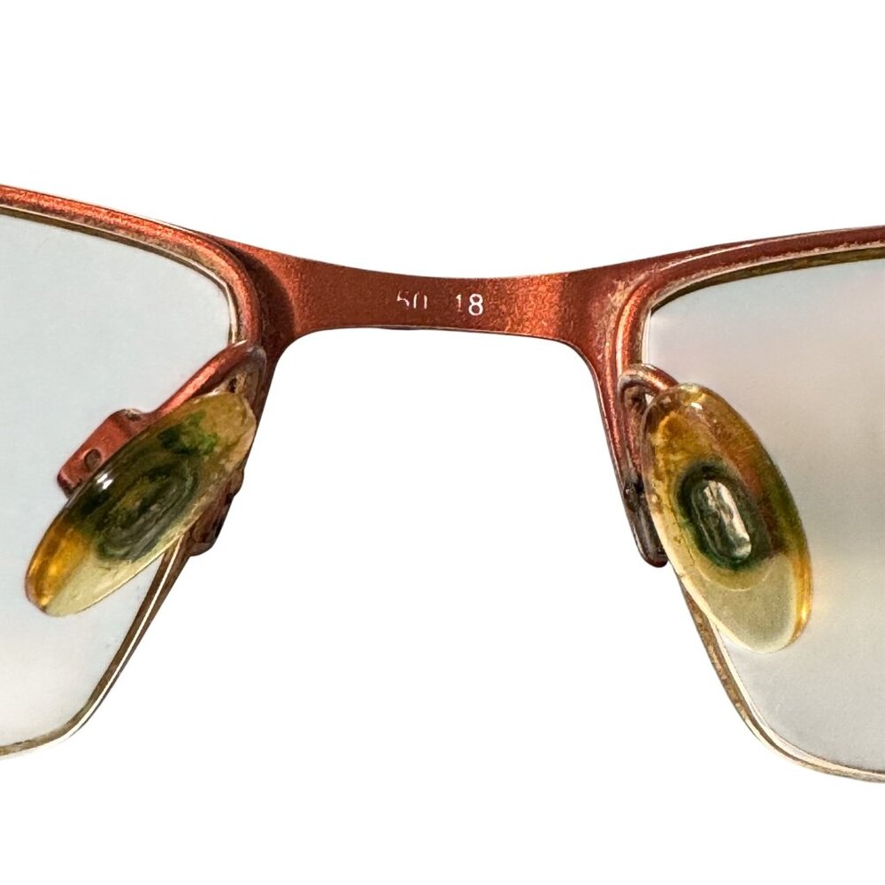 FYSH Urban Eyewear Glasses Frames Only Striped Copper Tone Modern 50-18-135 - Picture 6 of 13